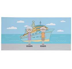 Personalized Family Cruise Vacation Beach Towel