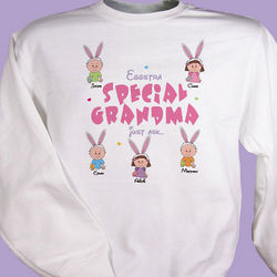 Eggstra Special Personalized Easter Sweatshirt