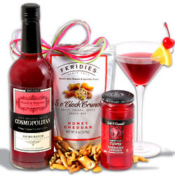 Mother's Day Cosmopolitan and Snack Mix Gift Package