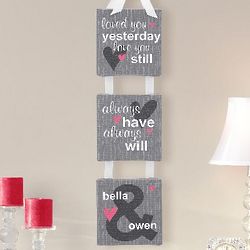 Personalized Always Love You Canvas Art