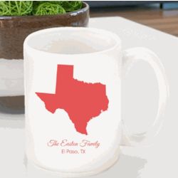 Personalized State Coffee Mug