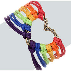 Let Love Rule Rainbow Bracelet