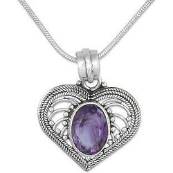 Always Love Amethyst Heart Necklace
