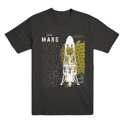 Mars Spaceship Charcoal T-Shirt