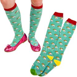 Kawaii Rainbows Knee Socks