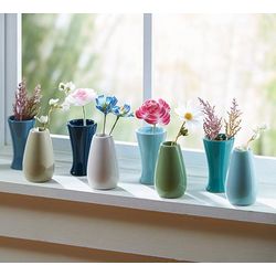 Coastal Colors Ceramic Bud Vase Collection