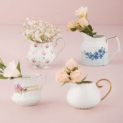 4 Vintage Creamer Vases