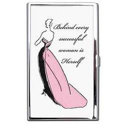 "Behind every successful woman..." Business Card/Credit Card Case