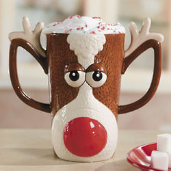 Reindeer Face Coffee Mug