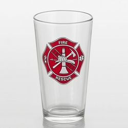 Firefighter's Shield Pint Glass
