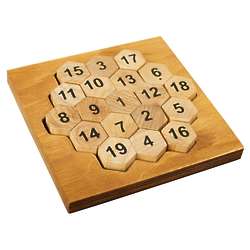 Aristotle's Number Wooden Puzzle and Math Brain Teaser