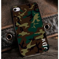 Camouflage iPhone Case with Black Trim
