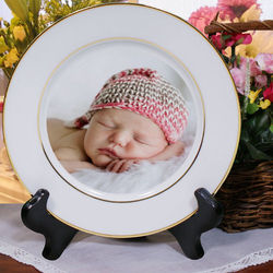 Picture Perfect Baby Photo Ceramic Plate