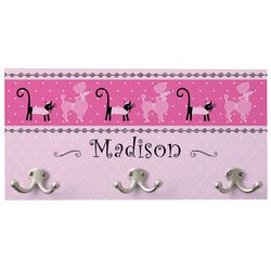 Girl's Personalized Princess Cat and Dog Coat Hanger