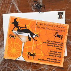 Halloween Cocktails Party Invitation
