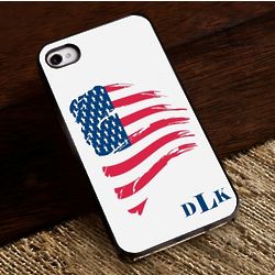 Proud to Be an American iPhone Case with Black Trim