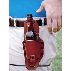 Brown Leather Beer Holster