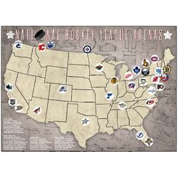 National Hockey League Arenas Tracking Map