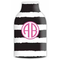 Clairebella Painted Stripe Personalized Baby Bottle Koozies
