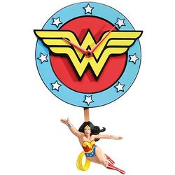 Wonder Woman 3D Pendulum Clock