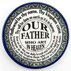 Ceramic Our Father Decorative Plate