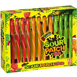 12 Sour Patch Kids Candy Canes