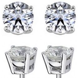 2.25 Carat Diamond Stud Earrings