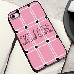 Perky Pink iPhone Case with Black Trim