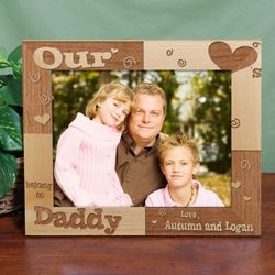 Personalized Family Hearts Picture Frame
