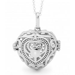 Perfumed Passion 925 Sterling Silver Heart Pendant with Fragrance