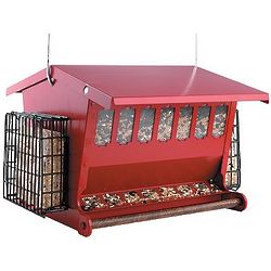 Heritage Farms Red Seeds 'n More Bird Feeder