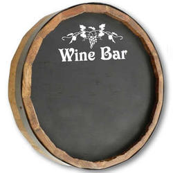 Wine Bar Chalkboard Quarter Barrel