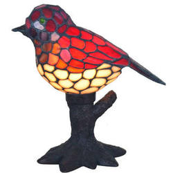 Red Song Bird Accent Lamp