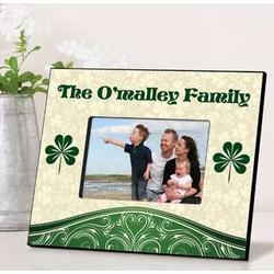 Cream and Clover Personalized Irish Picture Frame