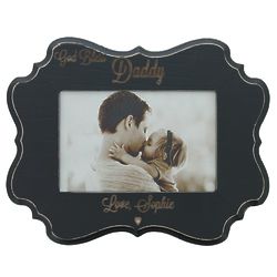 Personalized God Bless Daddy Black Cottage Frame