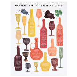 Wine in Literature Chart Print