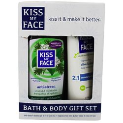 Kiss My Face Bath & Body Shower Gel & Lotion Holiday Gift Set