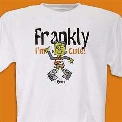 Frankly I'm Cute Personalized Halloween Youth T-Shirt
