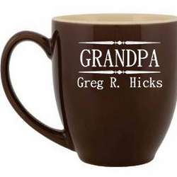 Personalized Grandpa Ceramic Coffee Mug