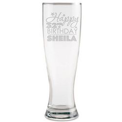 Personalized Birthday Beer Glass