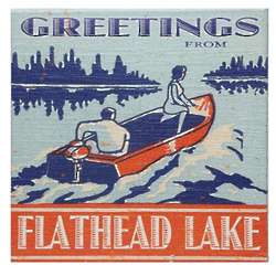 Personalized Lake Greetings Sign