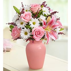 Mother's Embrace Pretty Pink Flower Bouquet
