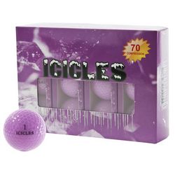 Lavender Icicles Personalized Golf Balls