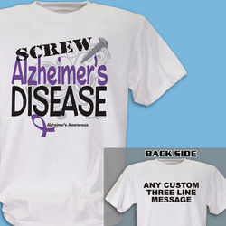 Screw Alzheimer's Disease Personalized T-Shirt