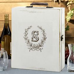 Personalized Antique Finish Wine Box