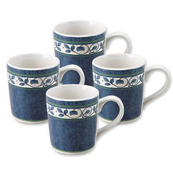 Stoneware Orleans Coffee Mugs Set