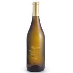 Chardonnay Today Tomorrow Forever Etched Wine Bottle