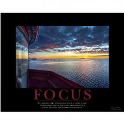 Focus Lighthouse Motivational Poster