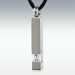 Leading Light Pillar Stainless Steel Cremation Pendant Necklace