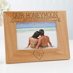 Personalized Honeymoon Memories Picture Frame